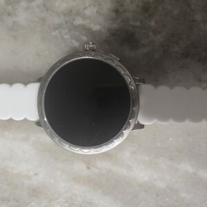 Silver and White Smartwatch